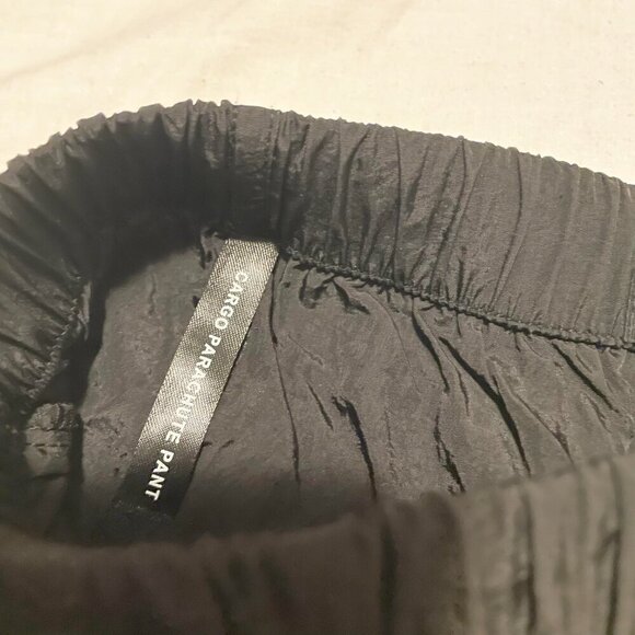 Bluenotes Denim Parachute Pants Black Nylon Womens Size Small - Picture 7 of 16